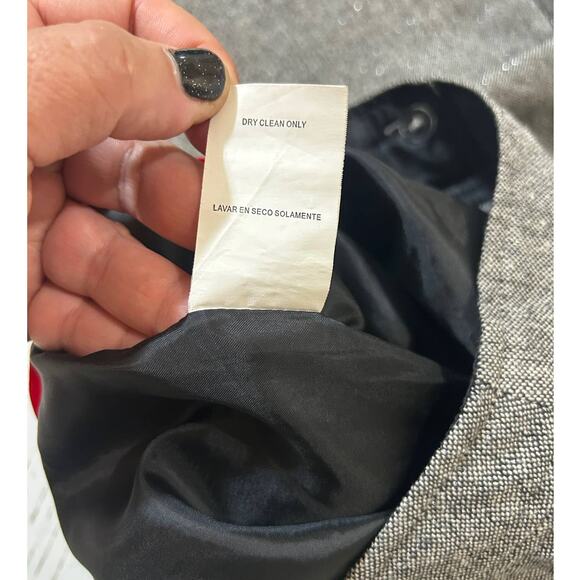 XOXO Twill Metallic Y2K Trouser Low Rise Pant Sz 3/4 Jr Gray Wide Leg Streetwear - Picture 9 of 10